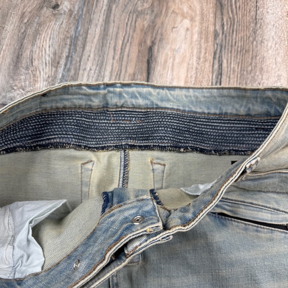 Balmain blue ribbed detail denim jeans size 30 - Picture 6 of 13